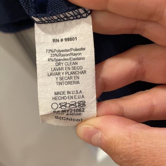 Navy blue high-low sweater - Picture 4 of 5